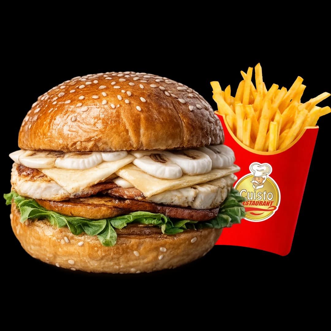 Burger escalop au fromage