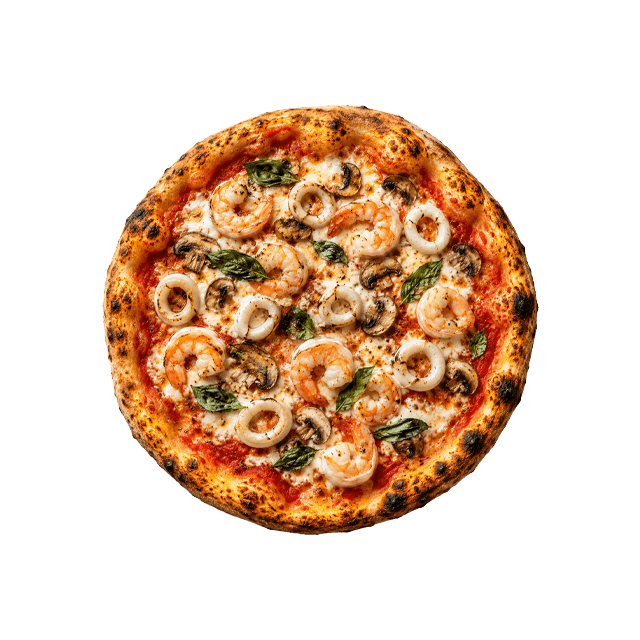 Pizza fruits de mer