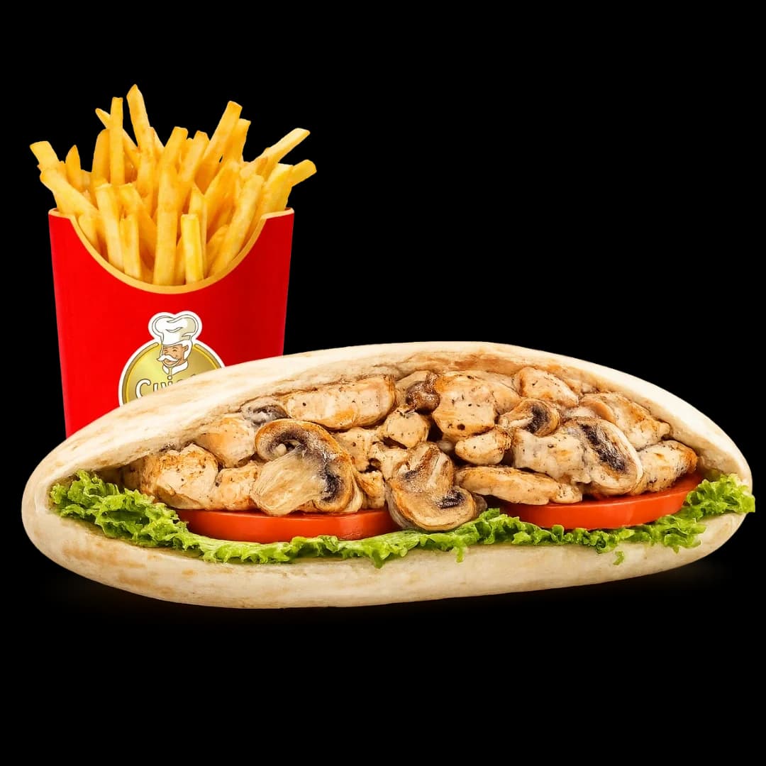 Sandwich poulet marine